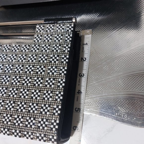 NINA Glittering Beaded Pattern Clutch Party Bag Handbag - Picture 11 of 15